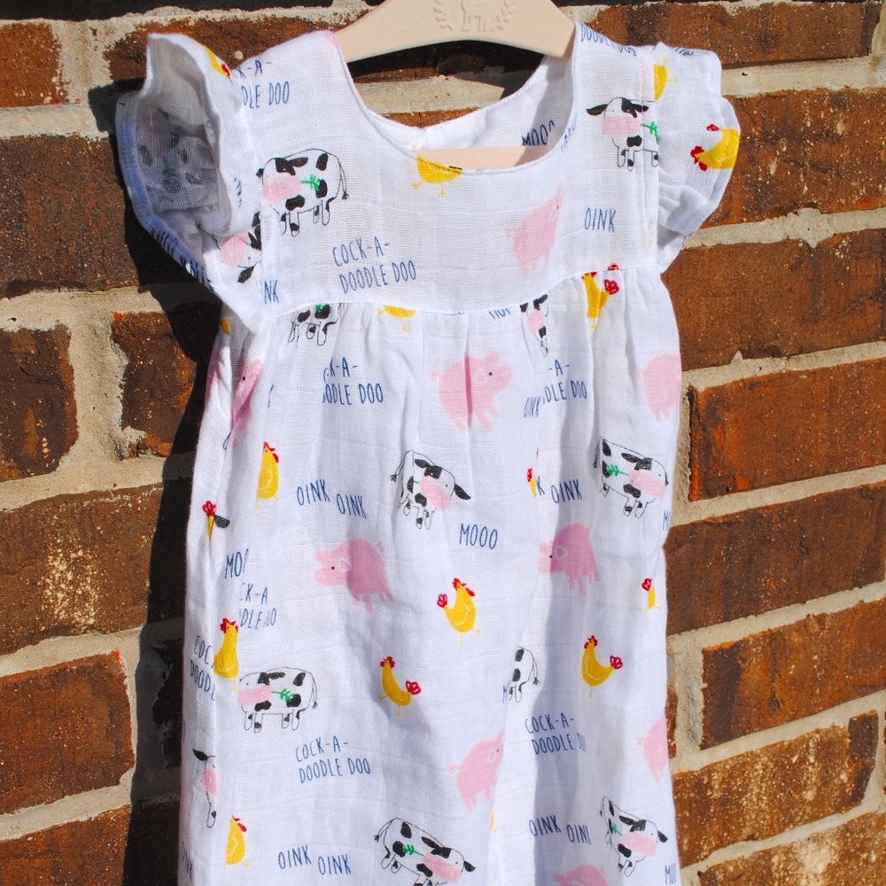 Brand New Toddler Mudpie Farm Dress